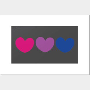 Bi pride flag Posters and Art